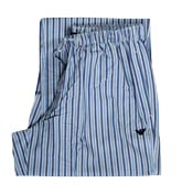 Blue and White Stripe Pyjama Trousers