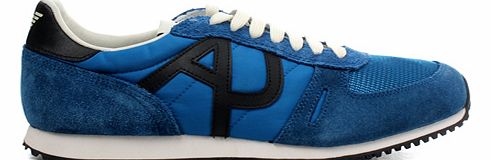 Blue/Black Suede Trainers
