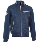 Armani Blue Jacket with Concealed Hood