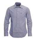 Armani Blue Stripe Long Sleeve Shirt