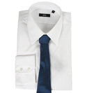 Armani Blue Tie with Black Logo