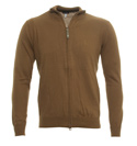 Armani Bronze Full Zip Sweater