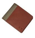Armani Brown and Khaki Leather Wallet