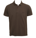 Armani Collezioni Brown Pique Polo Shirt