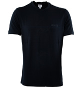 Collezioni Dark Navy T-Shirt with Printed