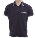 Armani Collezioni Dark Purple Pique Polo Shirt