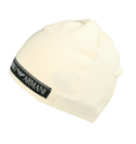 Armani Cream Wool Beanie Hat
