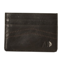 Armani Dark Brown Leather Credit Card Holder