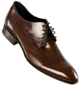 Armani Dark Brown Leather Shoes