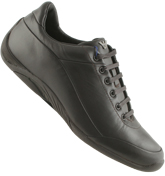 Armani Dark Brown Leather Trainer Shoes