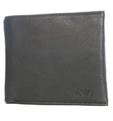 Armani Dark Brown Tri-Fold Leather Wallet