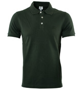 Armani Dark Green Pique Polo Shirt