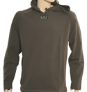 Armani Dark Grey and#39;EA7and39; Hooded Sweatshirt