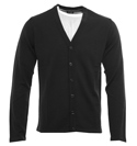 Armani Dark Grey Button Fastening Cardigan