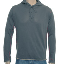 Armani Dark Grey Lightweight Hooded Sweater
