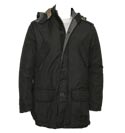 Armani Dark Grey Longer Length Jacket With Detatchable Hood