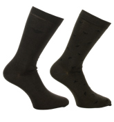 Armani Dark Grey Socks (2 Pair Pack)