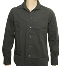 Armani Dark Grey with Black Stripe Long Sleeve Shirt