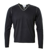 Armani Dark Navy V-Neck Sweater