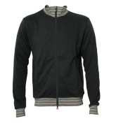 Armani Dark Slate Full Zip Sweatshirt