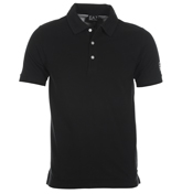 Armani Dark Slate Pique Polo Shirt