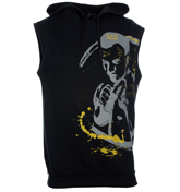Armani EA7 Black Hooded Sleeveless Sweatshirt