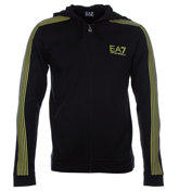 Armani EA7 Black Hooded Sweatshirt