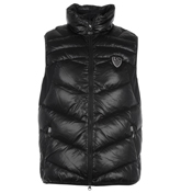 EA7 Black Padded Gilet