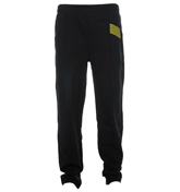 Armani EA7 Black Tracksuit Bottoms