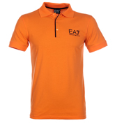 Armani EA7 Burnt Orange Polo Shirt