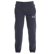 Armani EA7 Dark Blue Pique Tracksuit Bottoms