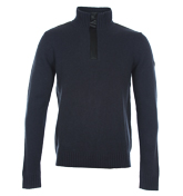 Armani EA7 Dark Slate 1/4 Zip Sweater