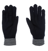 Armani EA7 Dark Slate and Grey Gloves