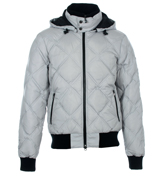 Armani EA7 Silver Hooded Jacket