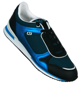 Armani Electric Blue, Black and White Leather /