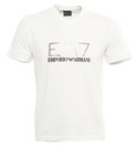 Armani Emporio Armani EA7 White V Neck Short Sleeve