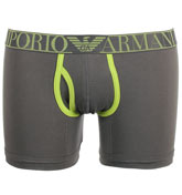 Armani Emporio Armani Grey and Lime Green Boxers (1