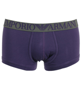 Armani Emporio Armani Purple and Grey Trunks (1 Pair