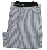 Armani Emporio Armani Sky Blue Stripe Pyjama Bottoms