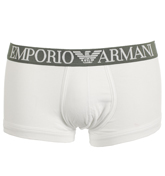 Armani Emporio Armani White and Grey Trunks (1 Pair Pack)