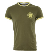Armani Green and Yellow T-Shirt