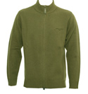 Armani Green Full Zip Sweater