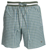Green, Navy and White Loungewear Shorts
