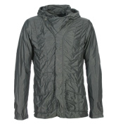 Grey / Green Hooded Jacket