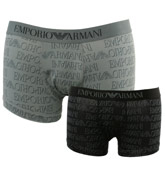 Armani Grey and Black Trunks (2 Pair Pack)