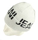 Armani Grey Beanie Hat with Black Logo