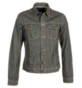 Armani Grey Denim Style Jacket