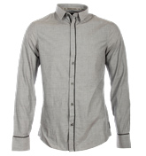 Armani Grey Fleck Shirt