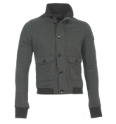 Armani Grey Full Zip Sweatshirt