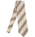 Armani Grey Striped Silk Tie
